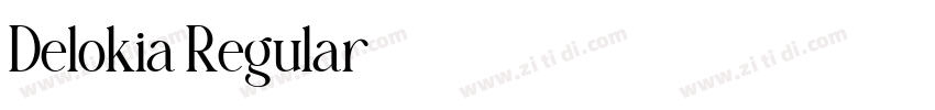 Delokia Regular字体转换